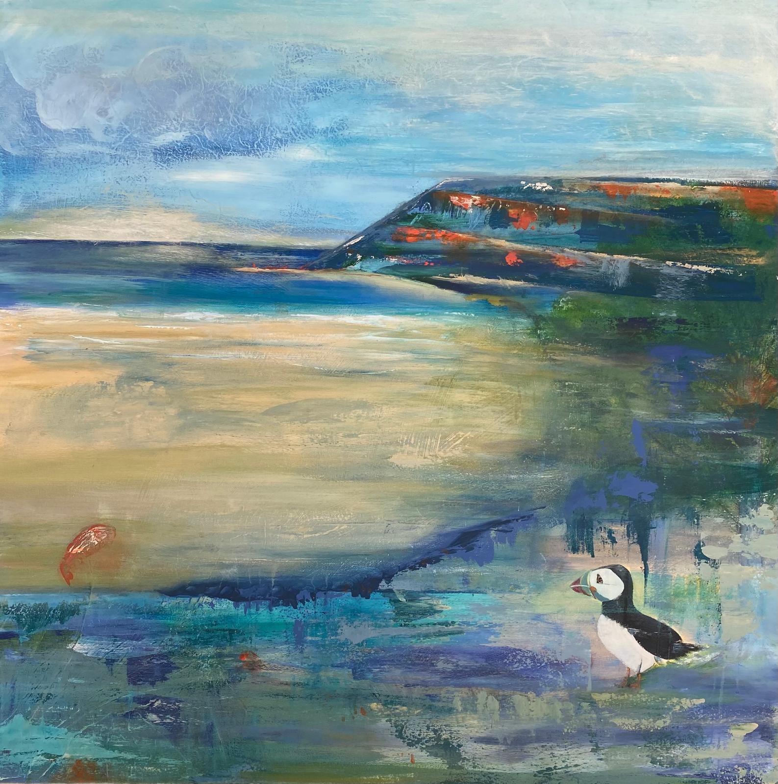 Acrylbild Das Paradies von Angelina W., 1.00 m x 1.00 m