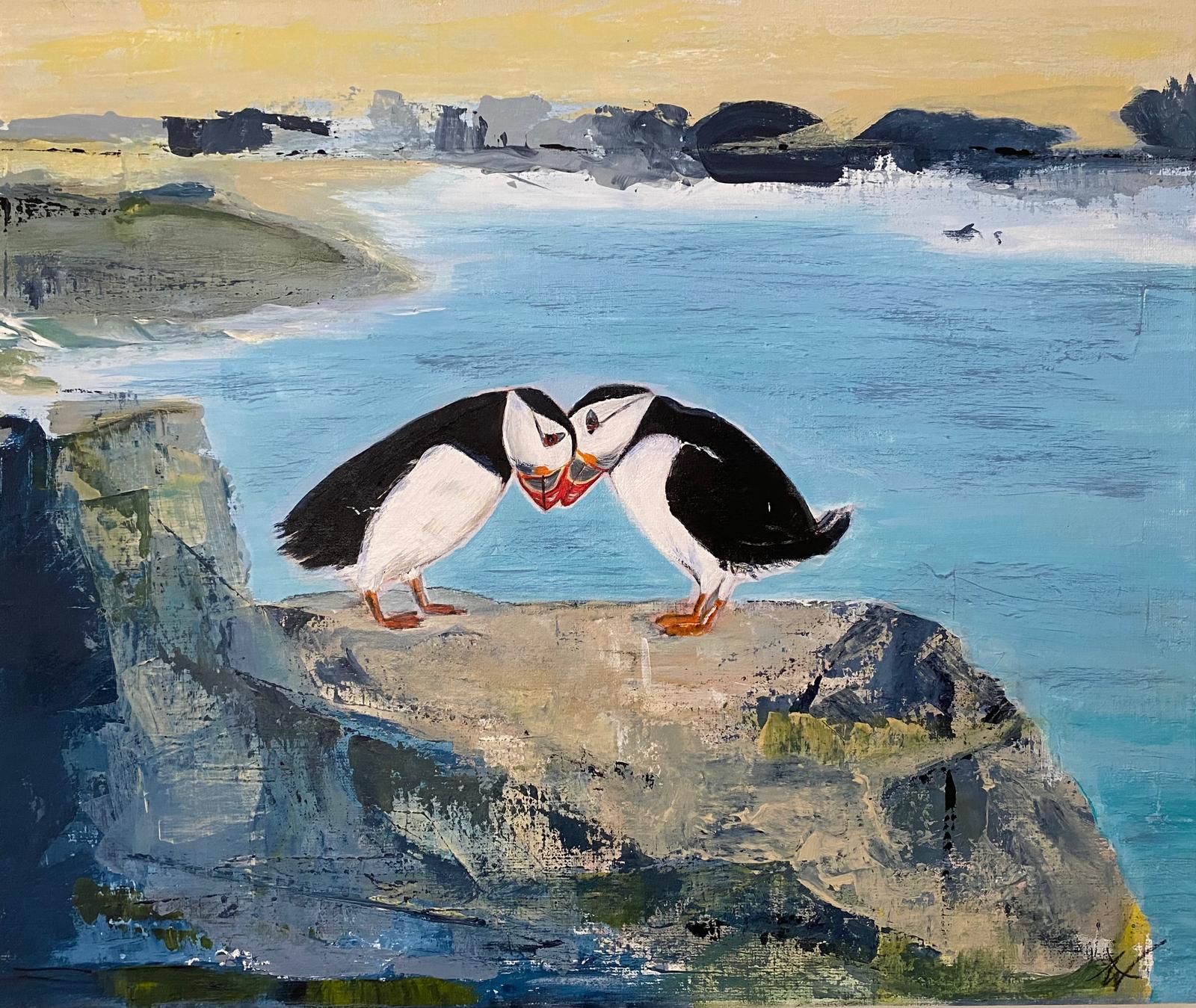 Acrylbild Erinnerungen von Angelina W., 60 x 50 cm